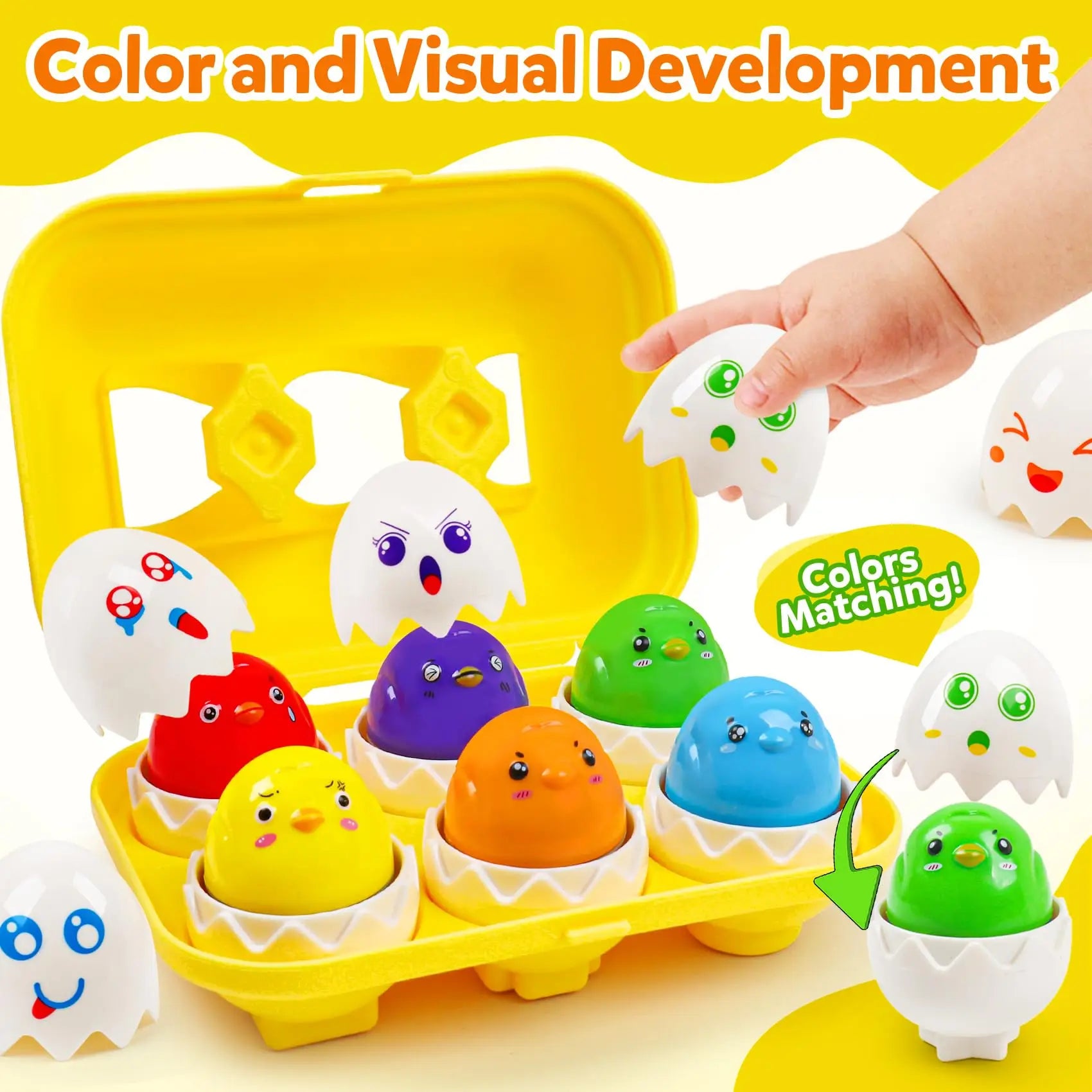 Matching Eggs Montessori Toy – Shape Sorter