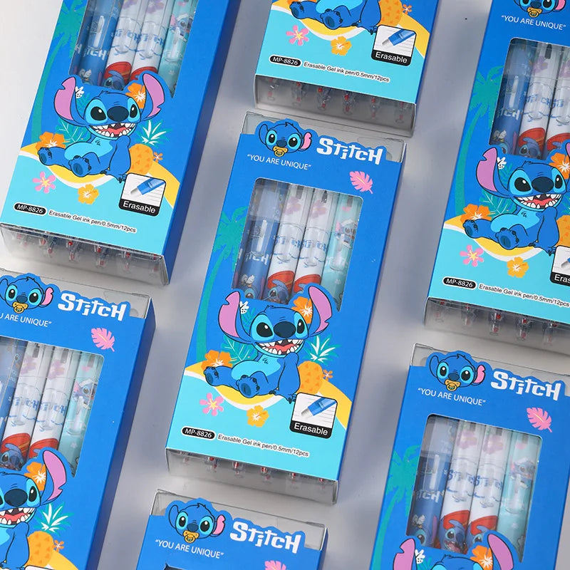 3PCS Disney Stitch Gel Pens – Erasable 0.5mm