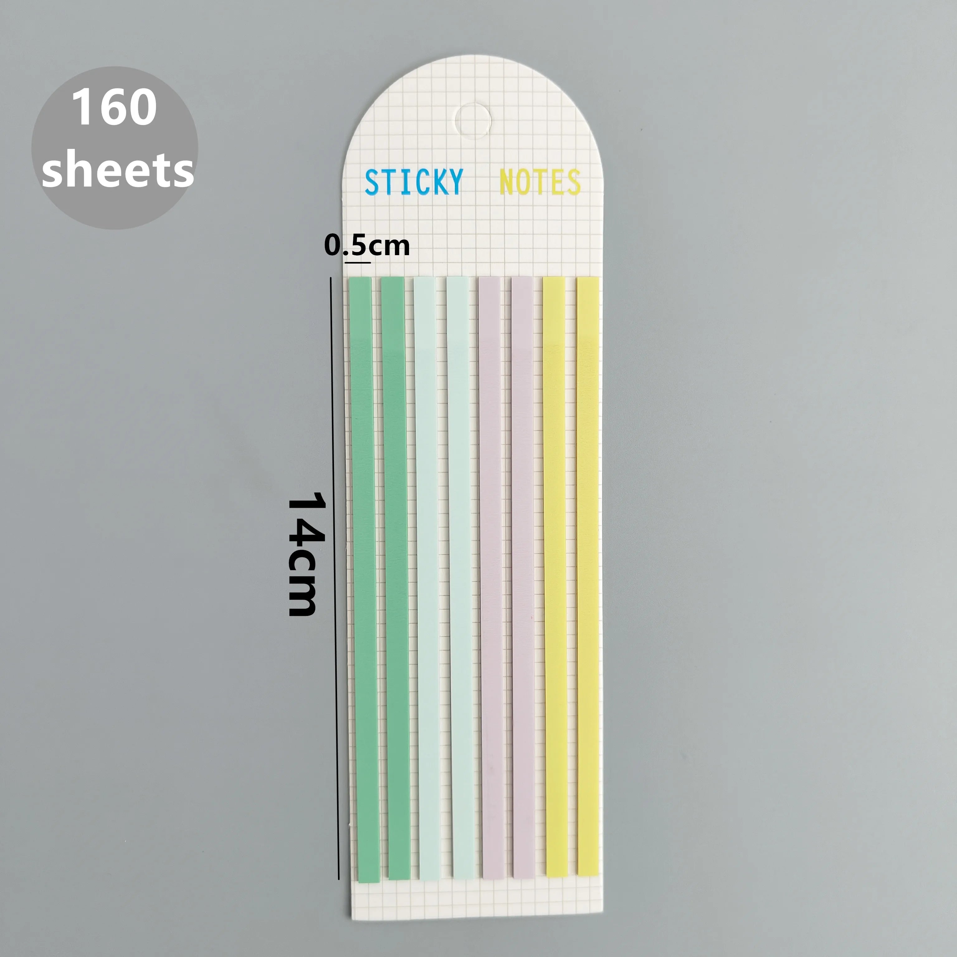 160-Sheet Transparent Sticky Notes – Self-Adhesive