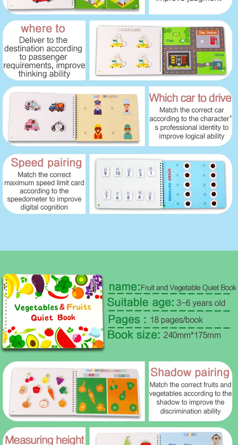 Montessori Busy Book – Learning Activity for Toddlers