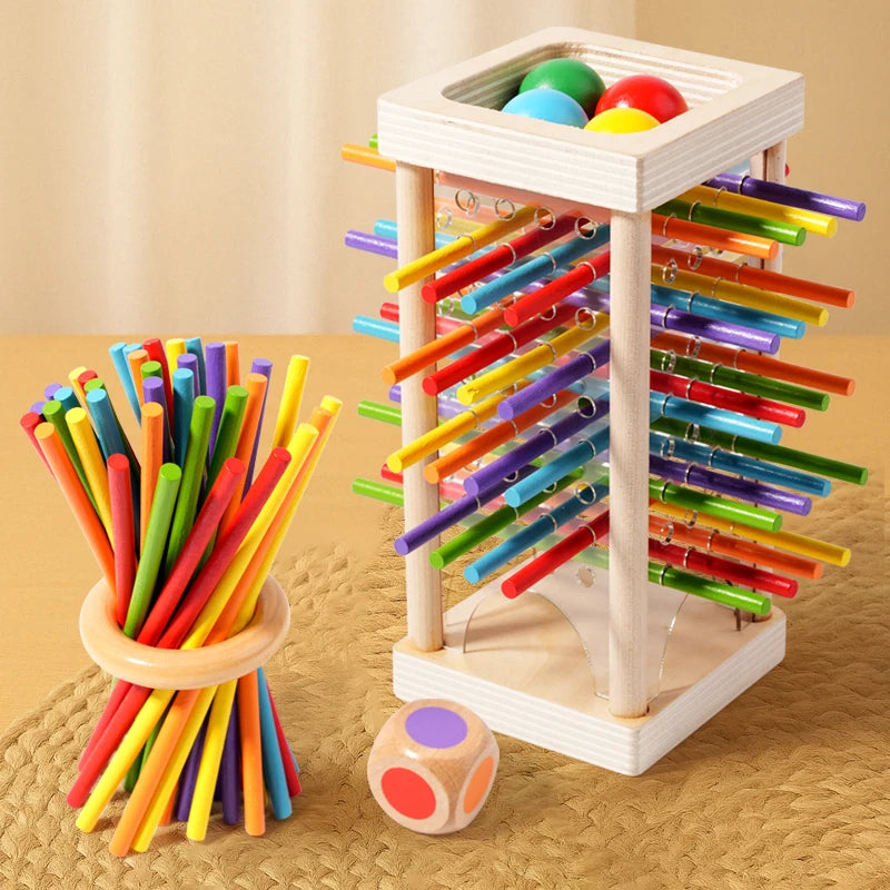 Interactive Wooden Stick Puzzle – Logic Game
