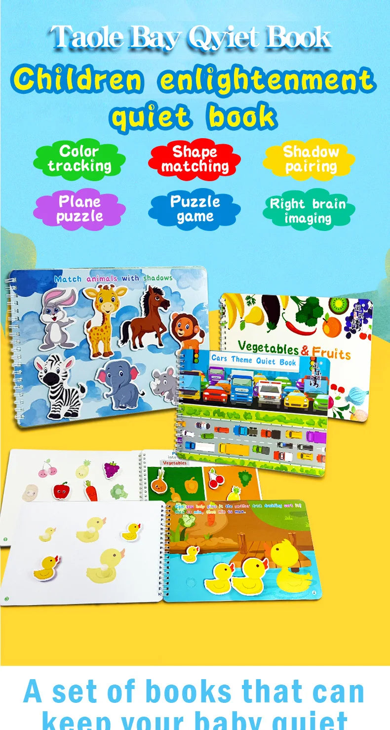 Montessori Busy Book – Learning Activity for Toddlers