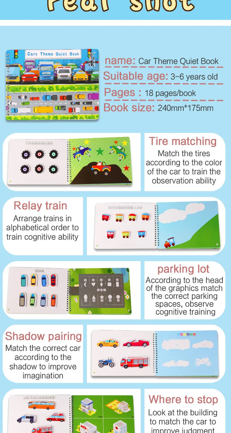 Montessori Busy Book – Learning Activity for Toddlers