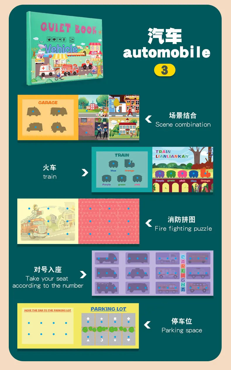 Montessori Busy Book – Learning Activity for Toddlers