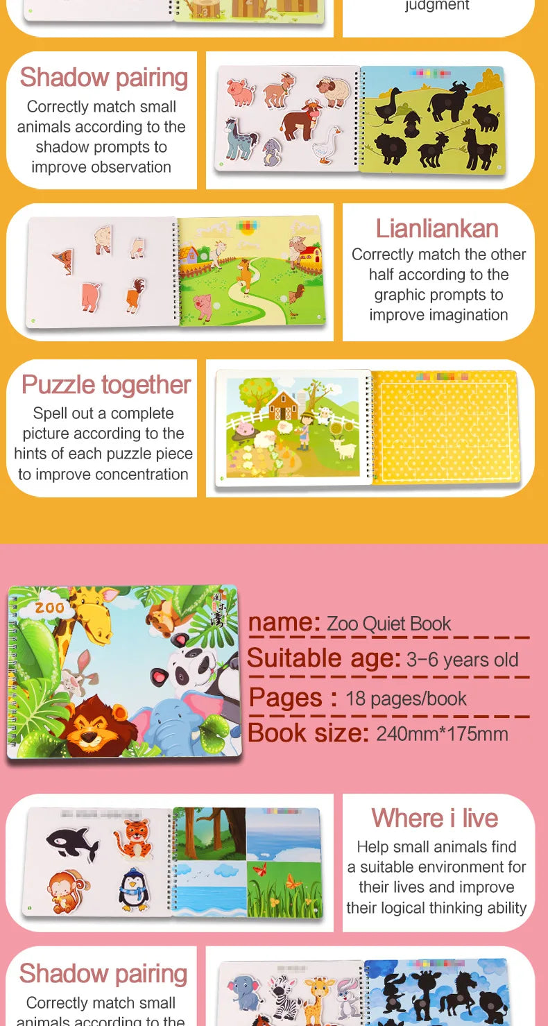 Montessori Busy Book – Learning Activity for Toddlers