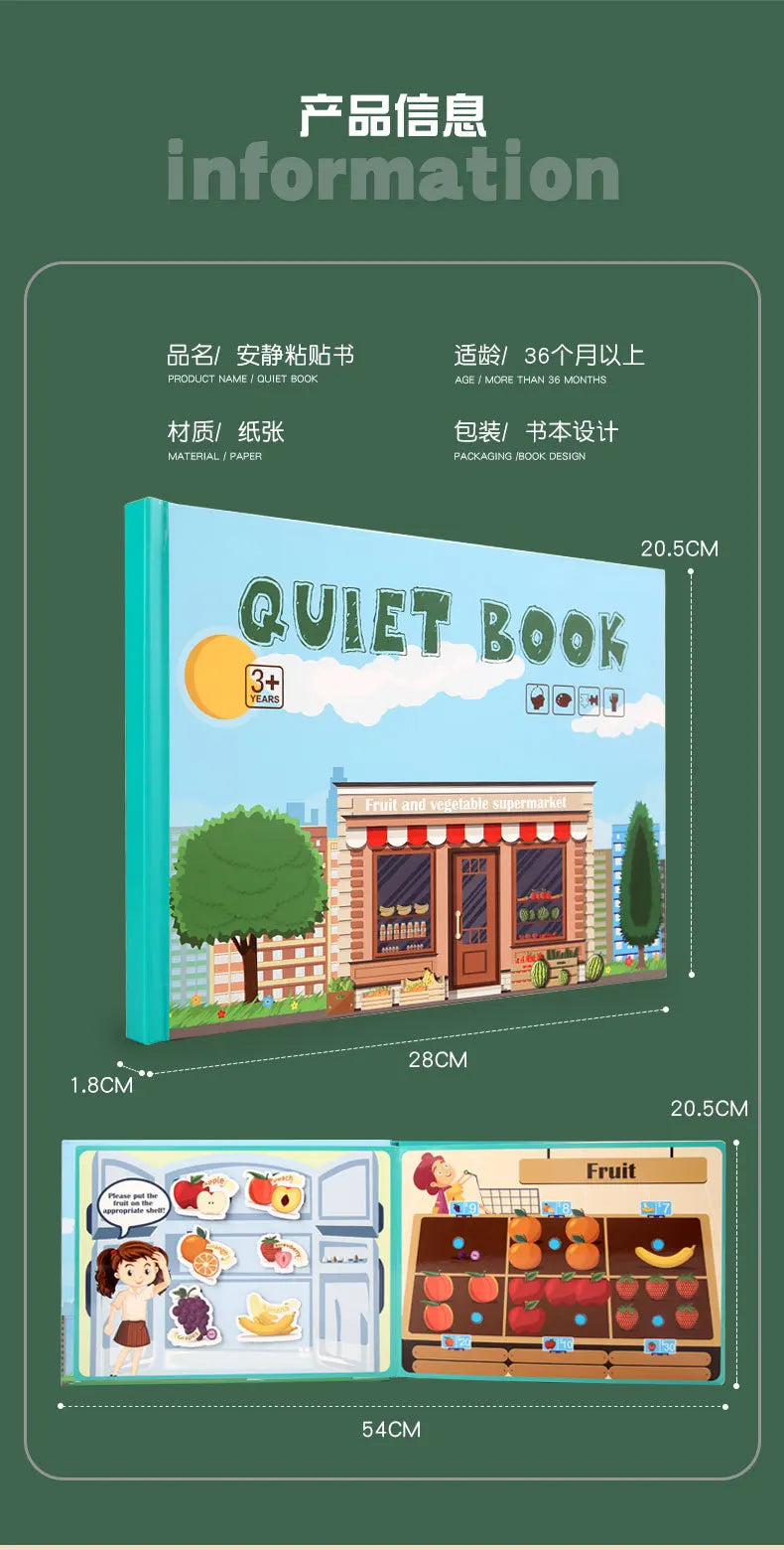 Montessori Busy Book – Learning Activity for Toddlers