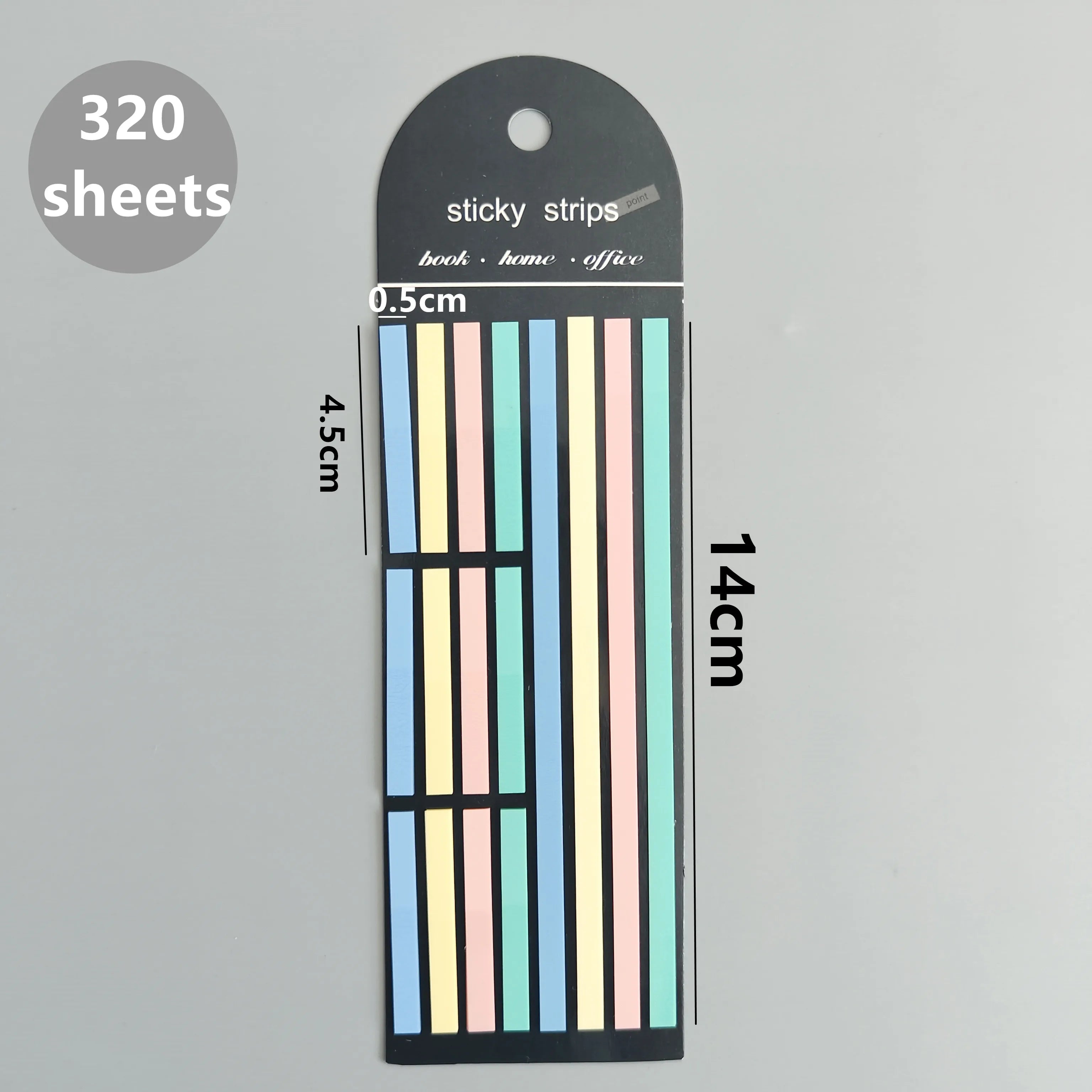 160-Sheet Transparent Sticky Notes – Self-Adhesive