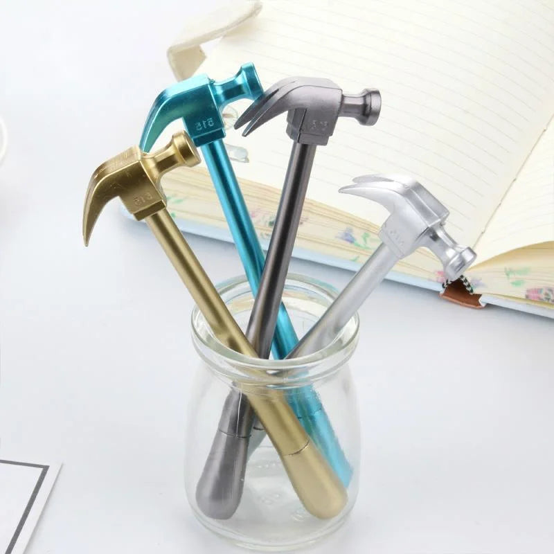 4PCS Creative Metallic Hammer Gel Pens