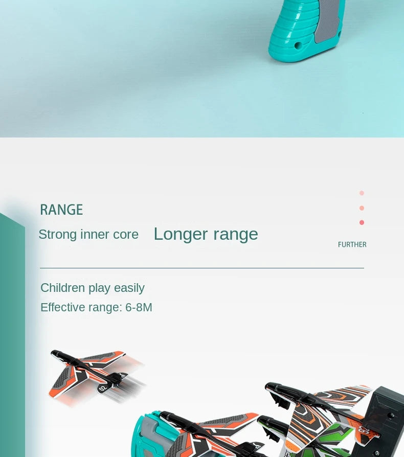 Kids Ejection Aircraft Shooting Toy Set