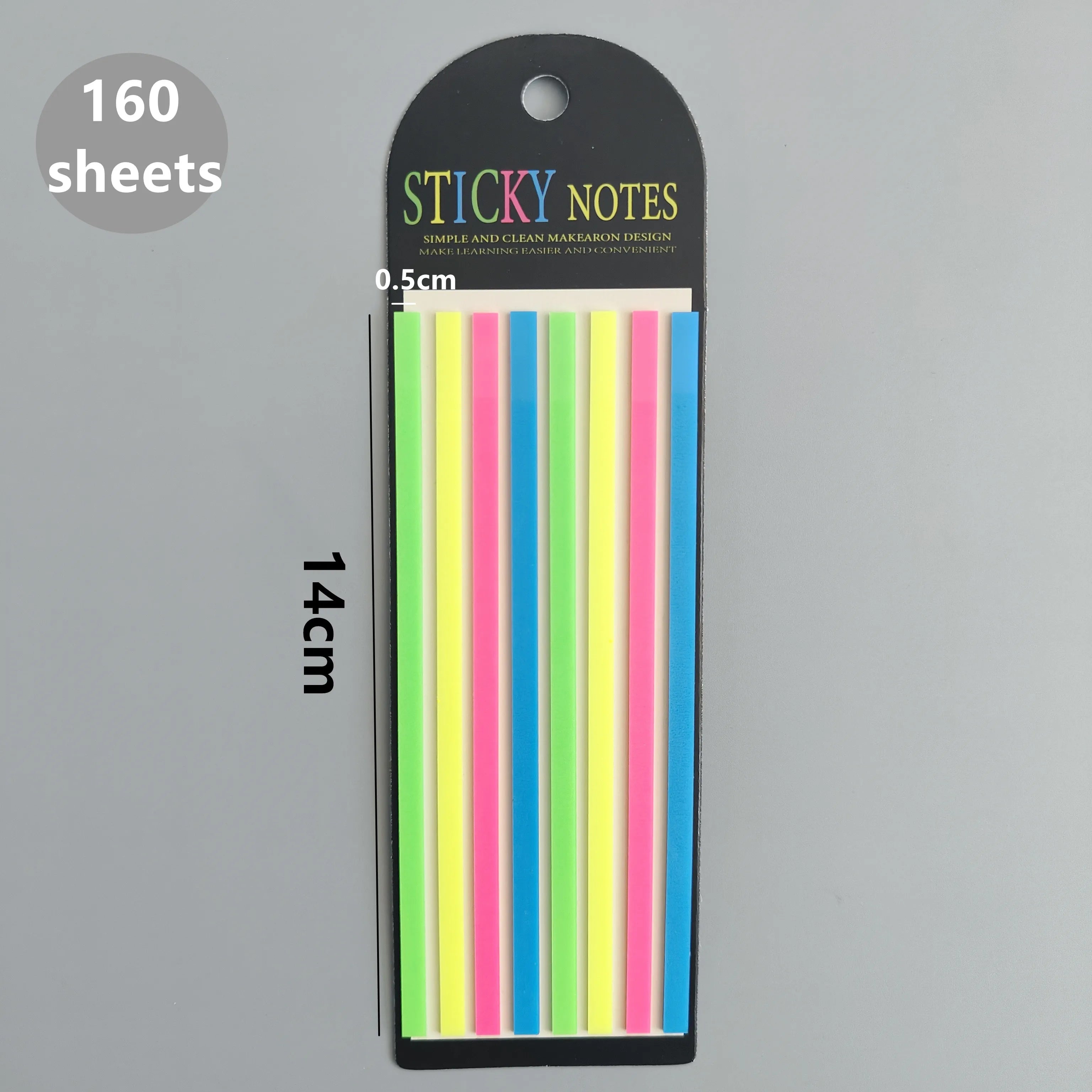 160-Sheet Transparent Sticky Notes – Self-Adhesive
