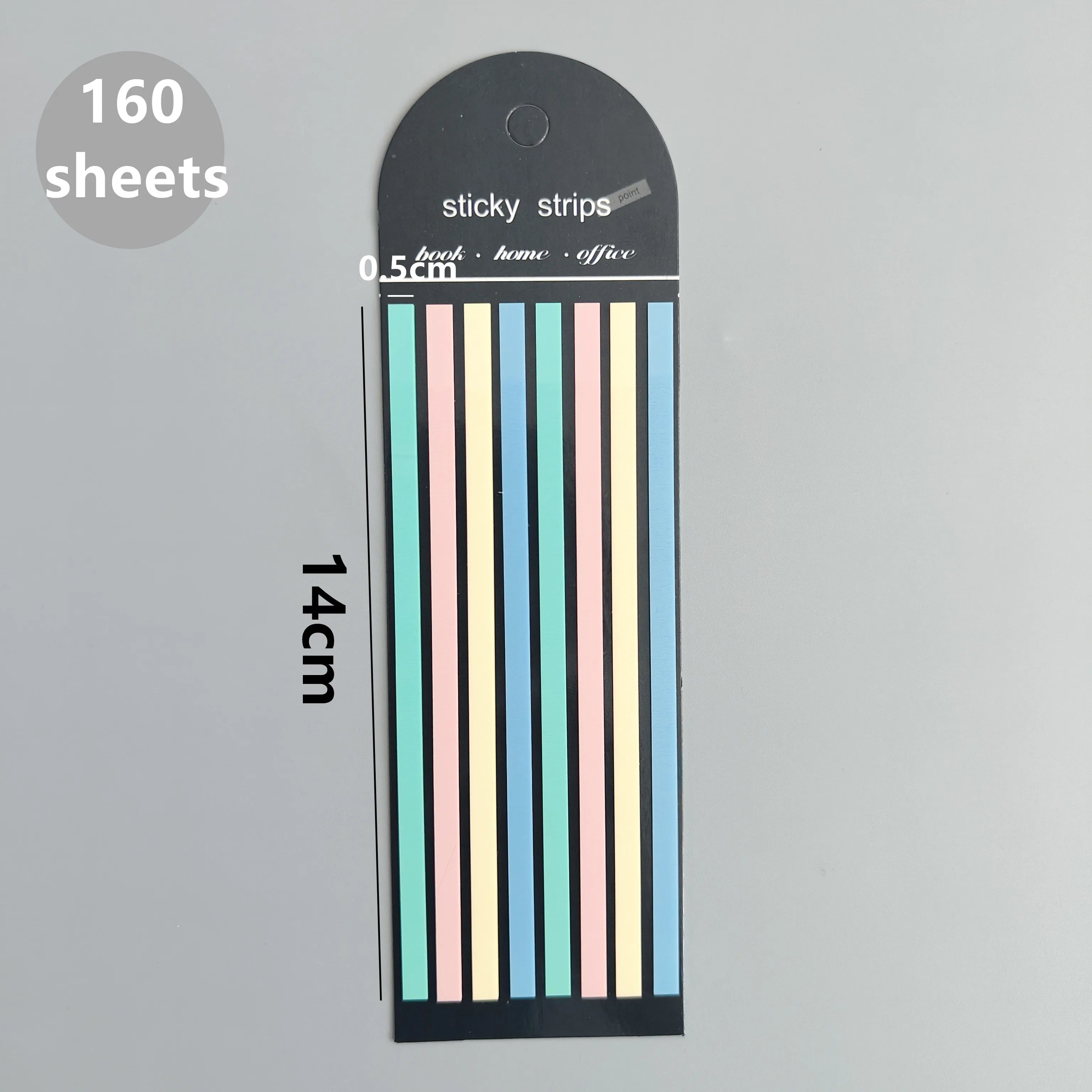 160-Sheet Transparent Sticky Notes – Self-Adhesive