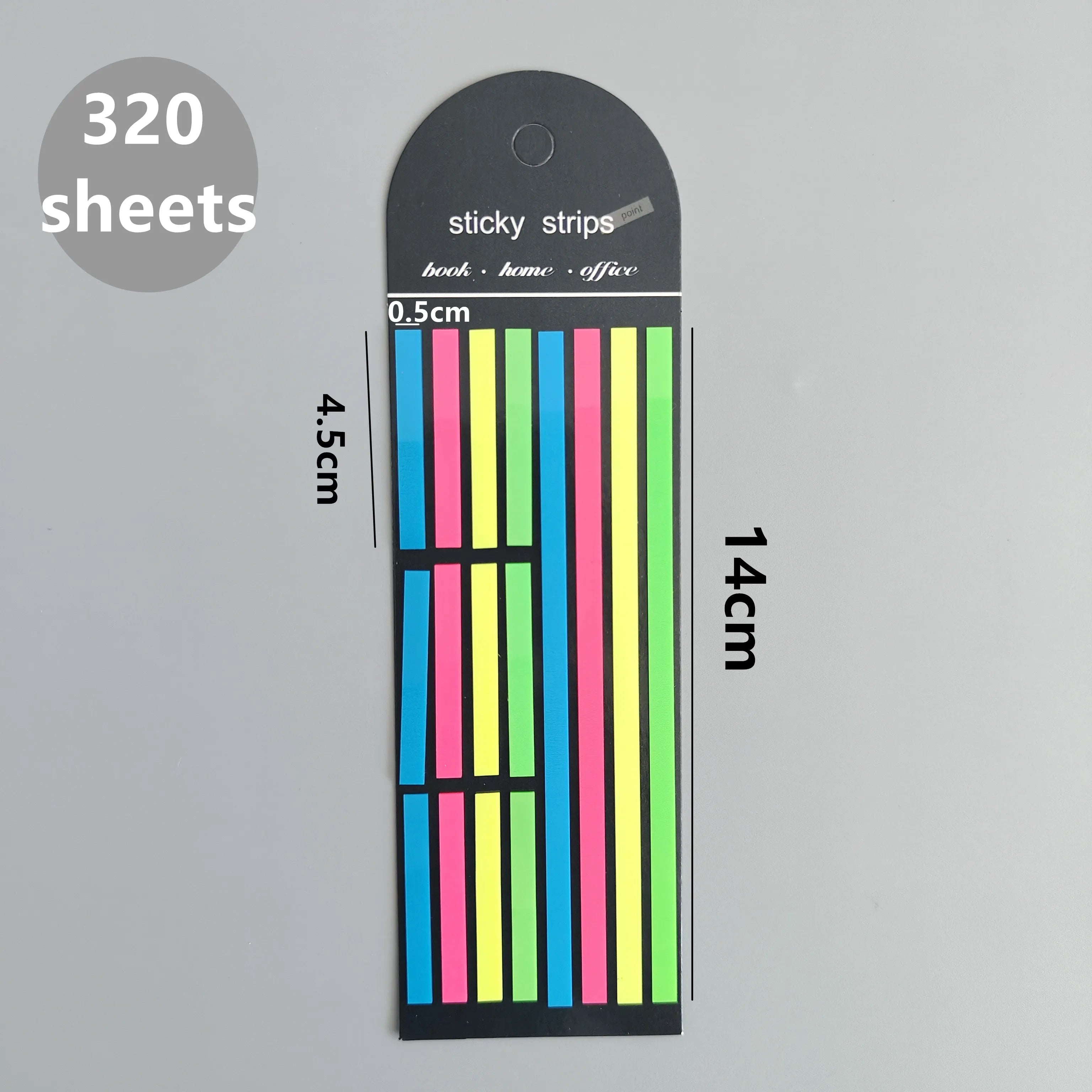 160-Sheet Transparent Sticky Notes – Self-Adhesive