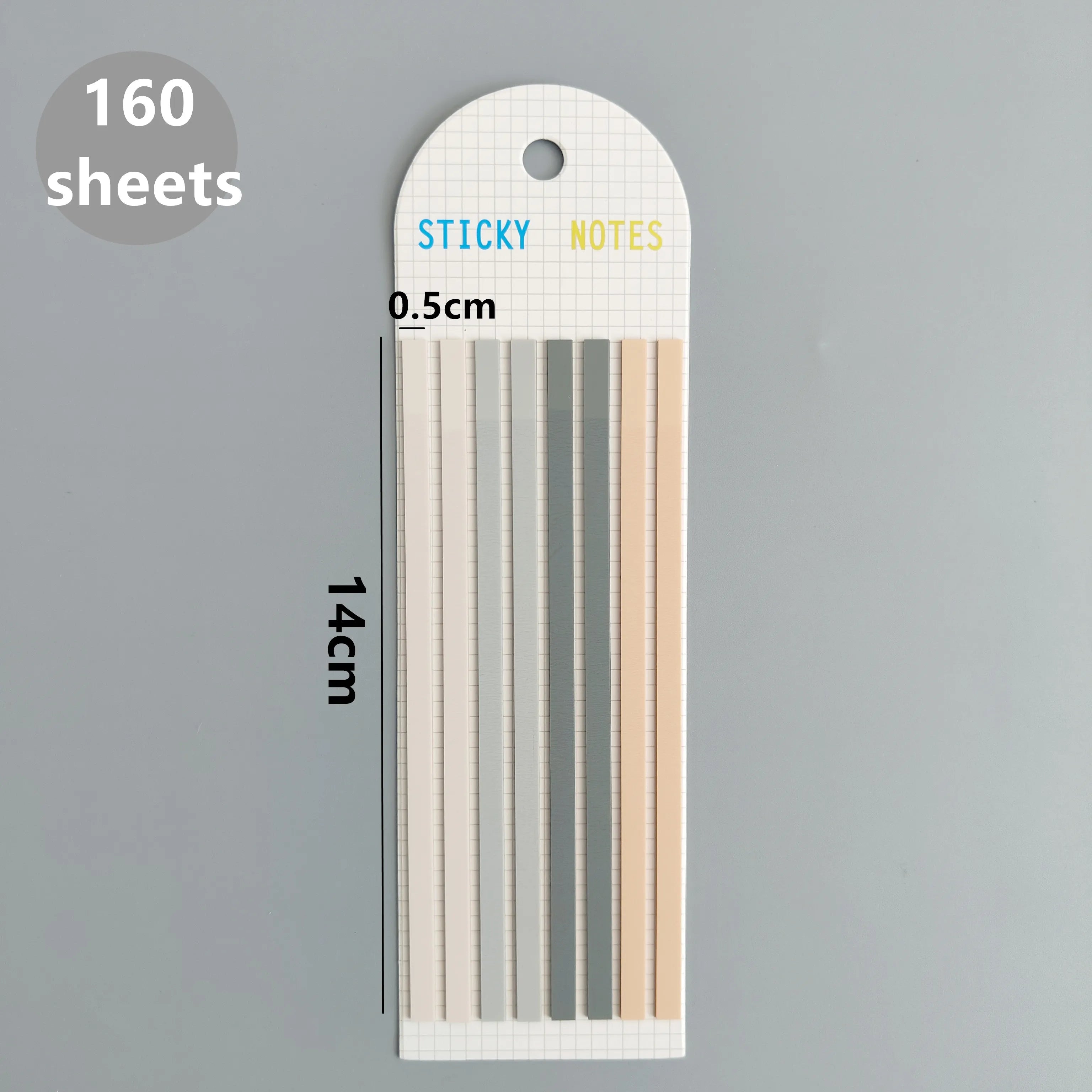 160-Sheet Transparent Sticky Notes – Self-Adhesive