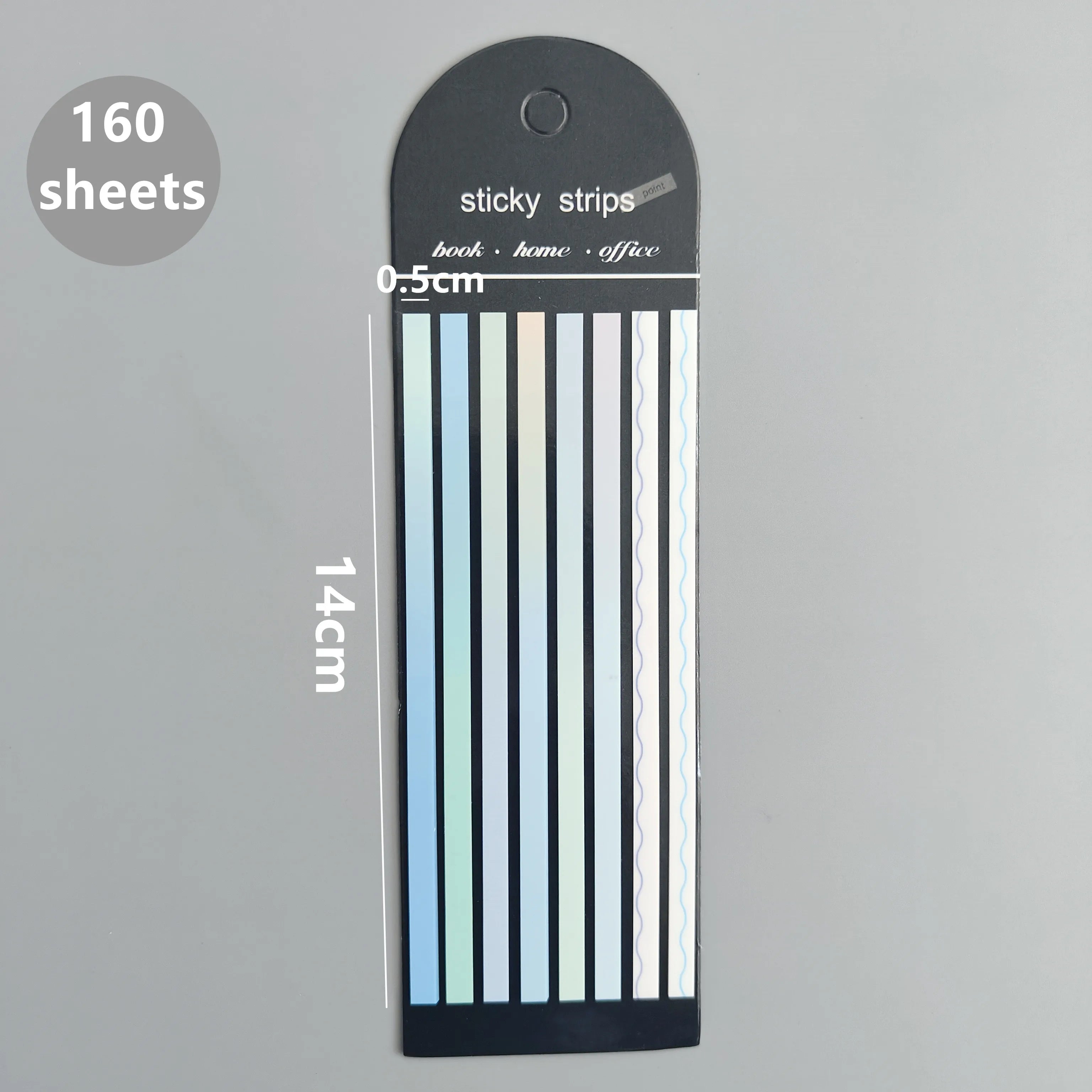 160-Sheet Transparent Sticky Notes – Self-Adhesive