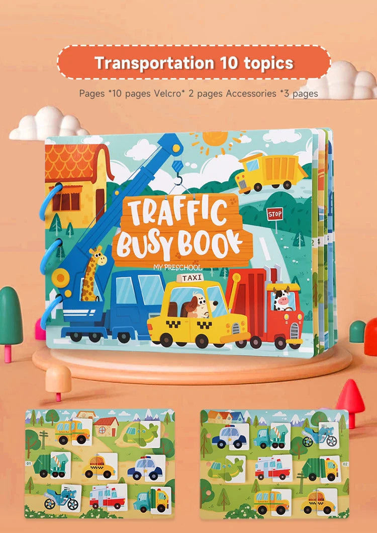 Montessori Busy Book – Learning Activity for Toddlers