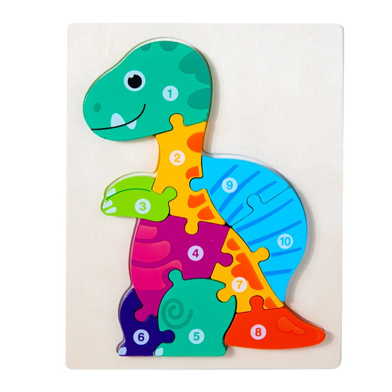 Montessori Wooden 3D Puzzle for Kids
