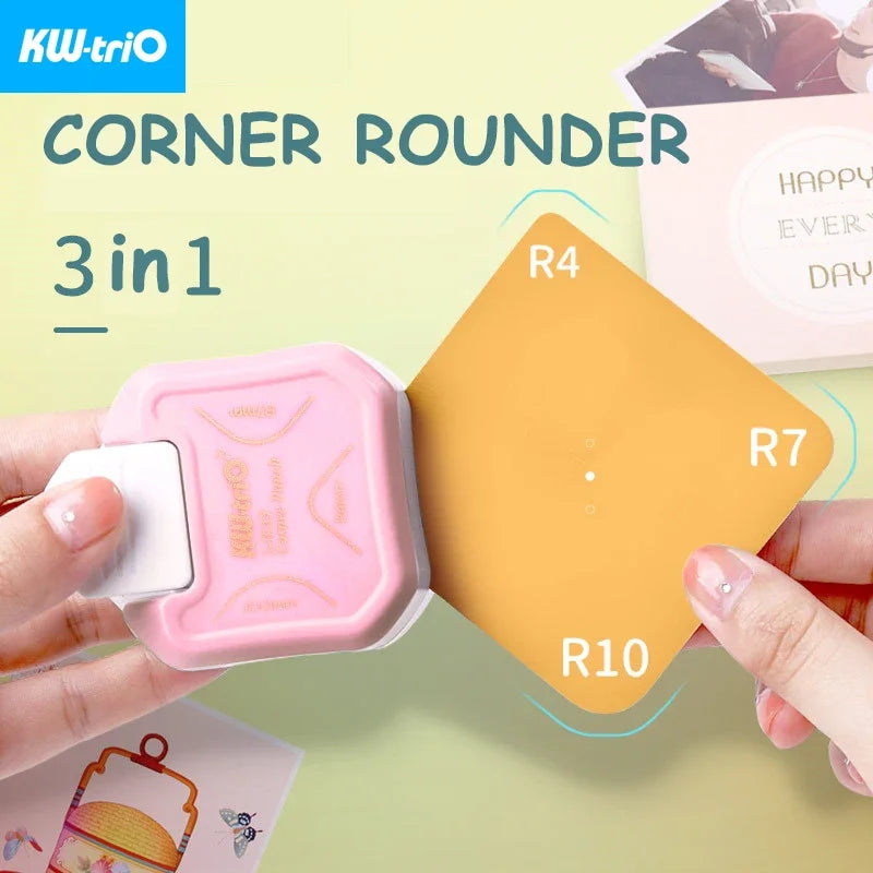 3-in-1 Corner Rounder Punch – Mini Cutter