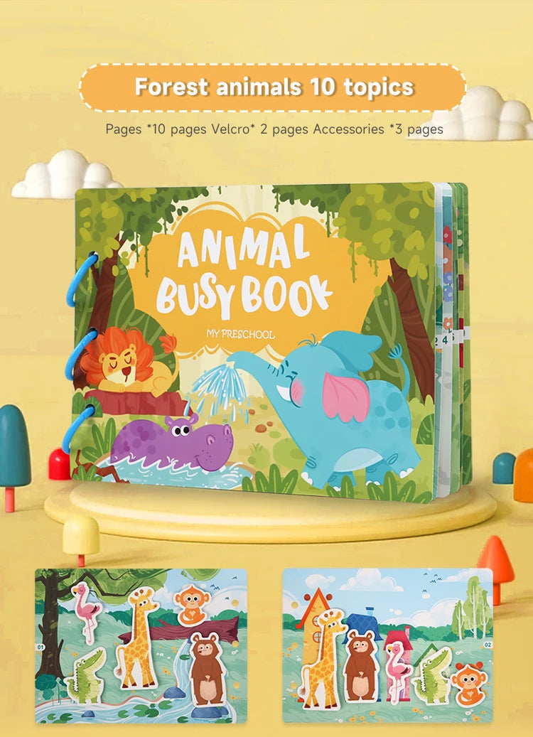 Montessori Busy Book – Learning Activity for Toddlers