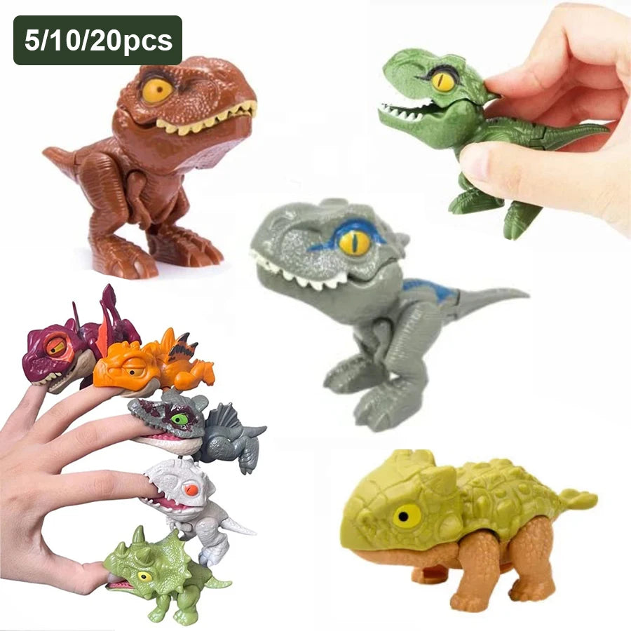 Mini Dinosaur Finger Puppets – 5/10/20pcs Set