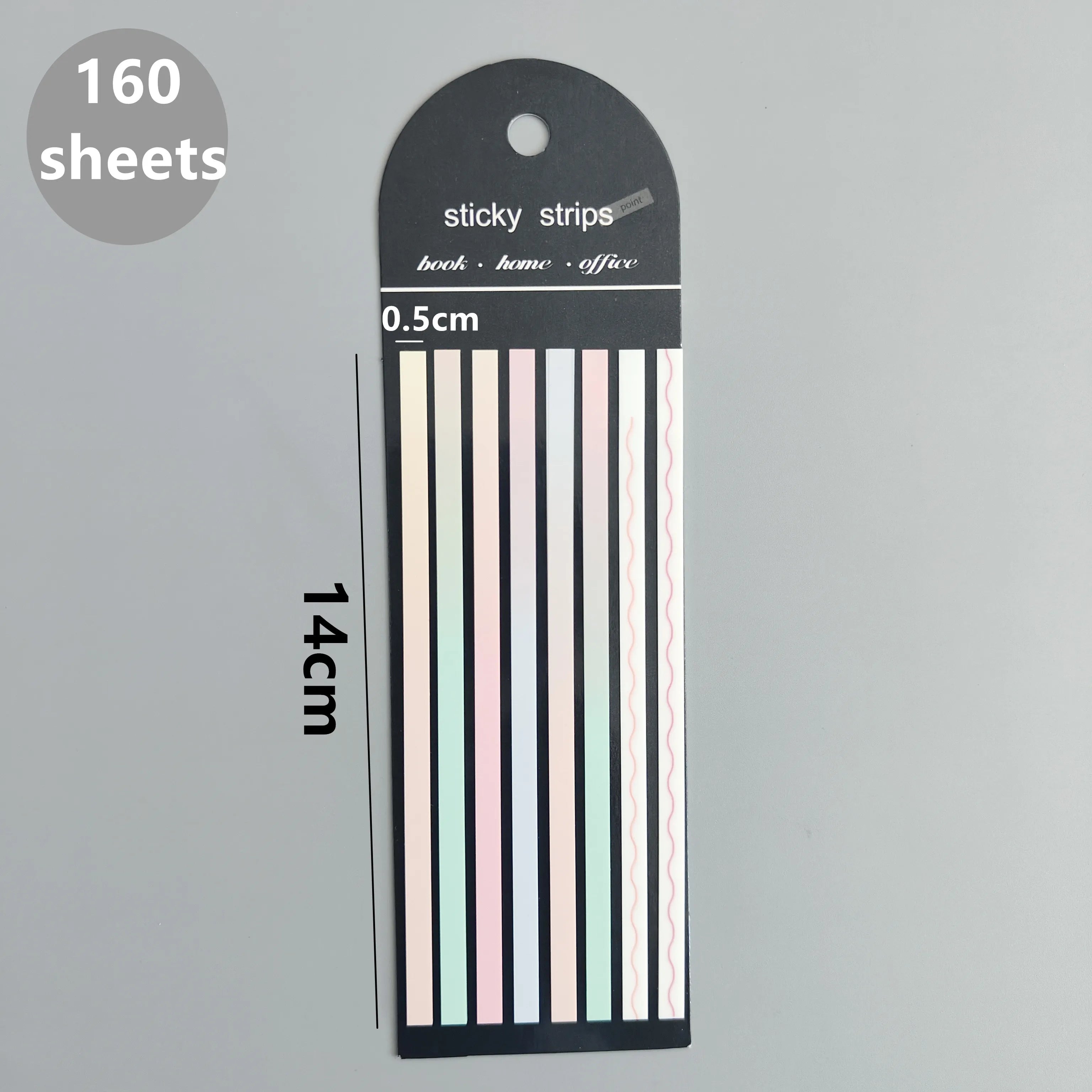 160-Sheet Transparent Sticky Notes – Self-Adhesive