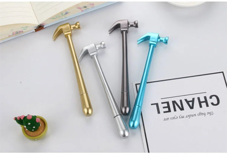 4PCS Creative Metallic Hammer Gel Pens