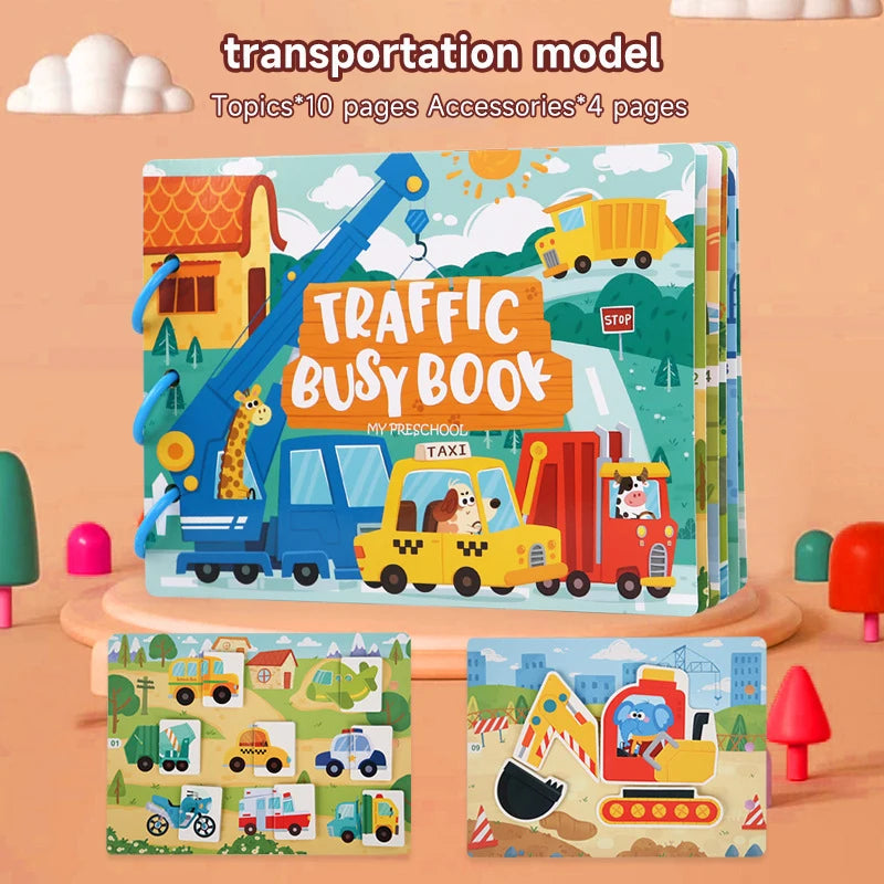 Montessori Busy Book – Learning Activity for Toddlers