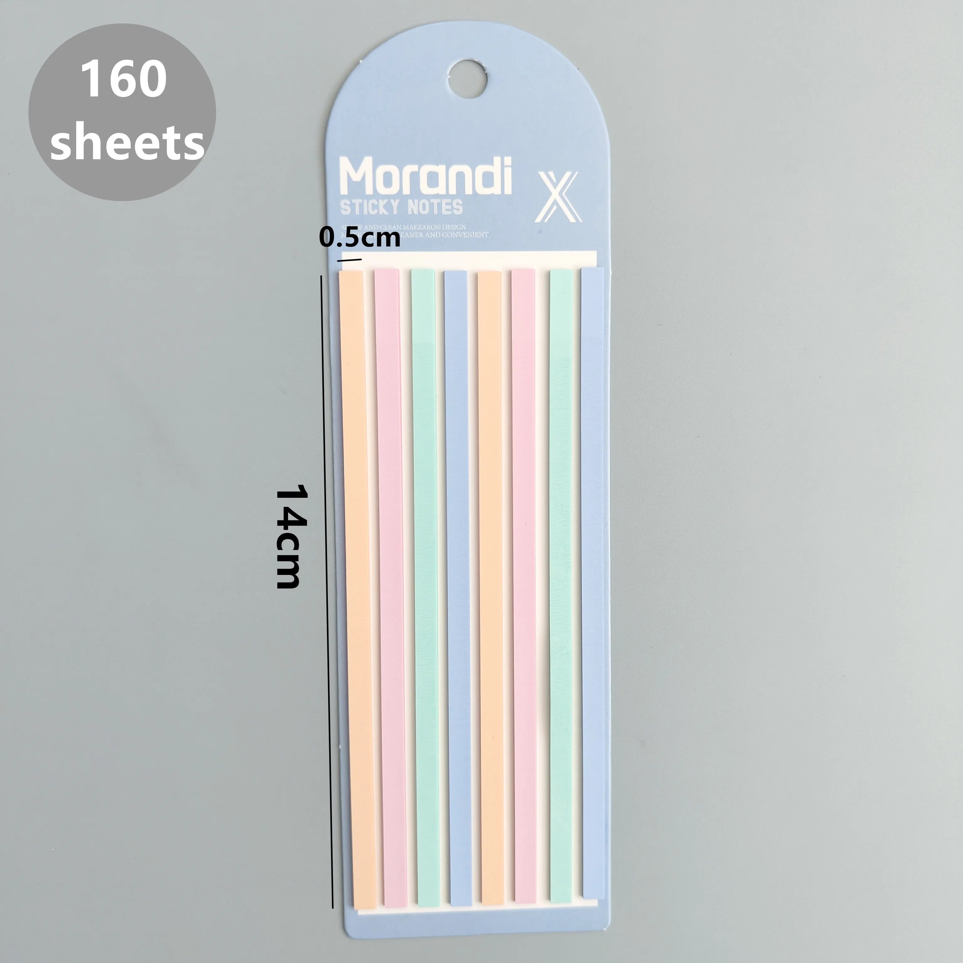 160-Sheet Transparent Sticky Notes – Self-Adhesive
