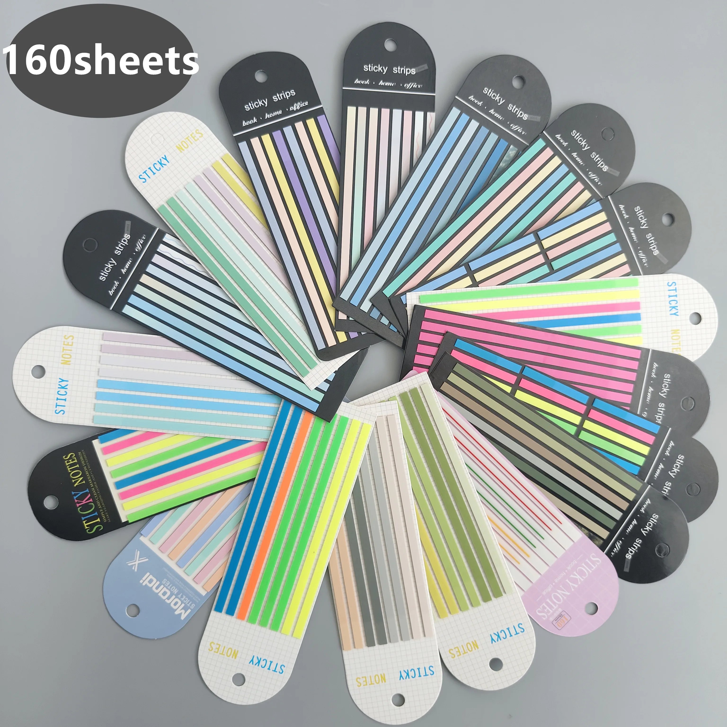 160-Sheet Transparent Sticky Notes – Self-Adhesive