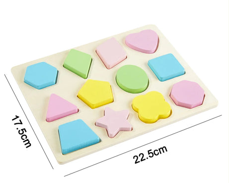 Montessori 3D Wooden Puzzles – Educational Toy