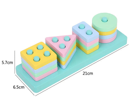 Montessori 3D Wooden Puzzles – Educational Toy