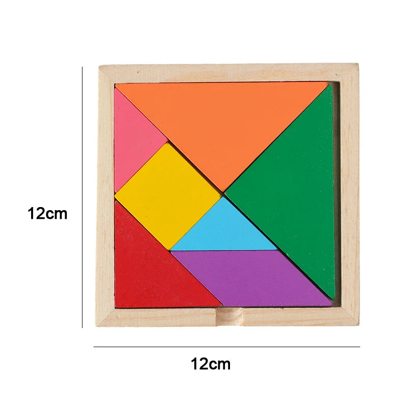 Montessori 3D Wooden Puzzles – Educational Toy