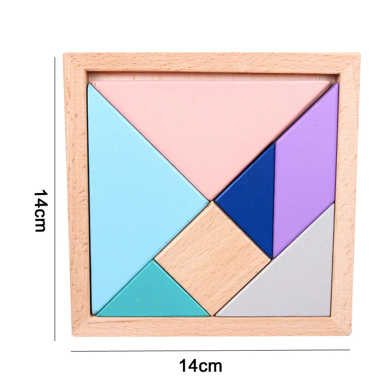 Montessori 3D Wooden Puzzles – Educational Toy