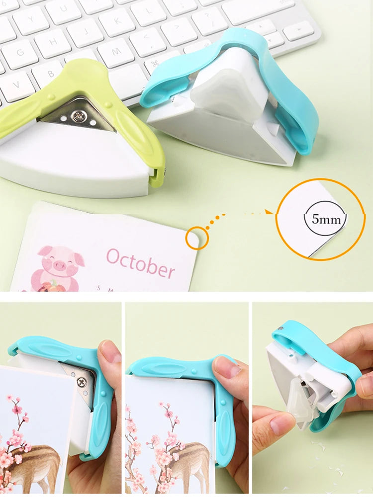 3-in-1 Corner Rounder Punch – Mini Cutter