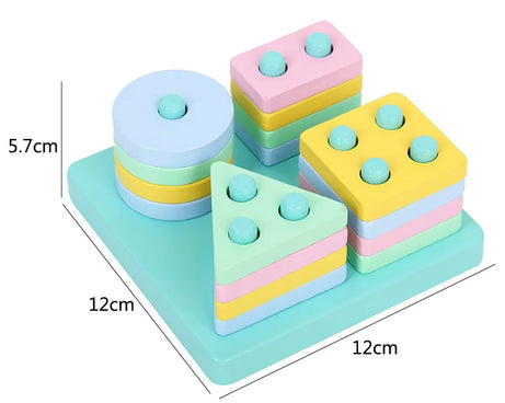 Montessori 3D Wooden Puzzles – Educational Toy