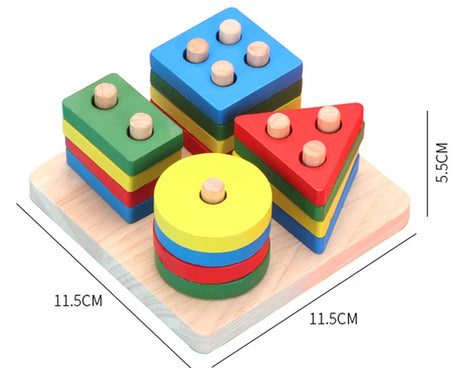 Montessori 3D Wooden Puzzles – Educational Toy