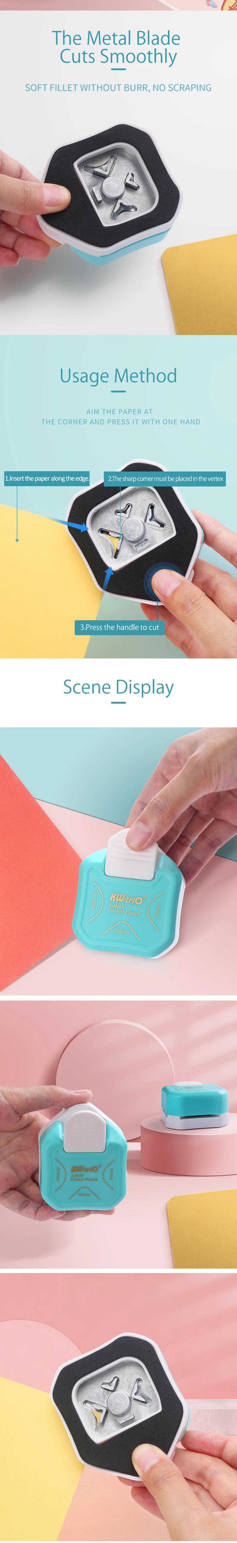 3-in-1 Corner Rounder Punch – Mini Cutter