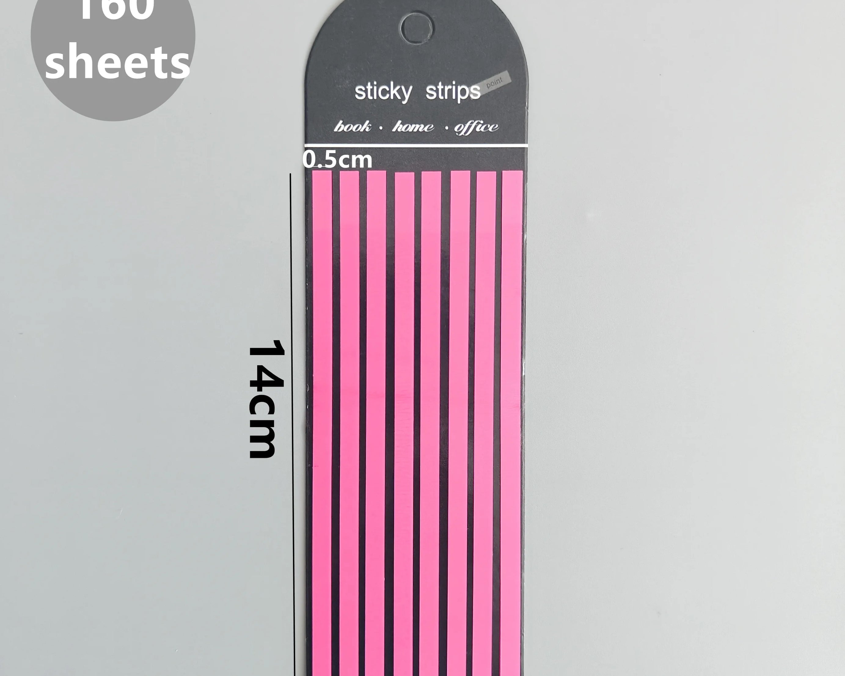 160-Sheet Transparent Sticky Notes – Self-Adhesive