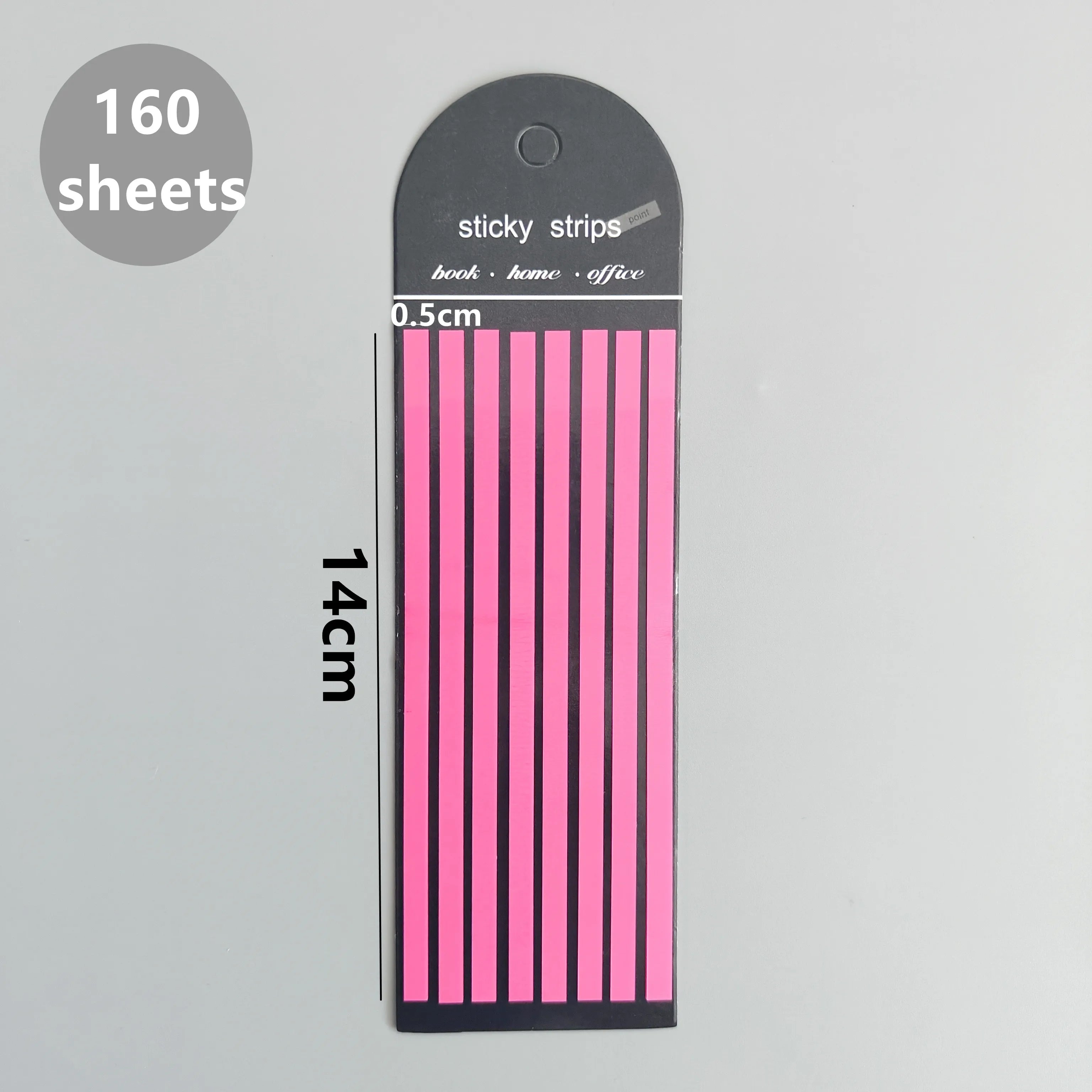 160-Sheet Transparent Sticky Notes – Self-Adhesive