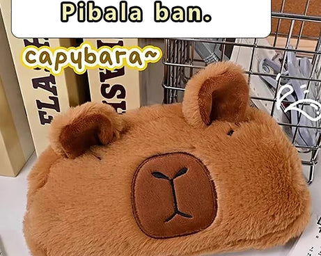 Cute Plush Capybara Pencil Storage Bag