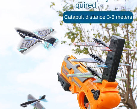 Kids Ejection Aircraft Shooting Toy Set