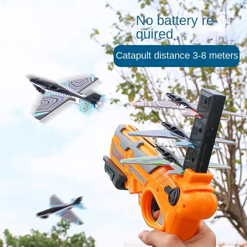 Kids Ejection Aircraft Shooting Toy Set