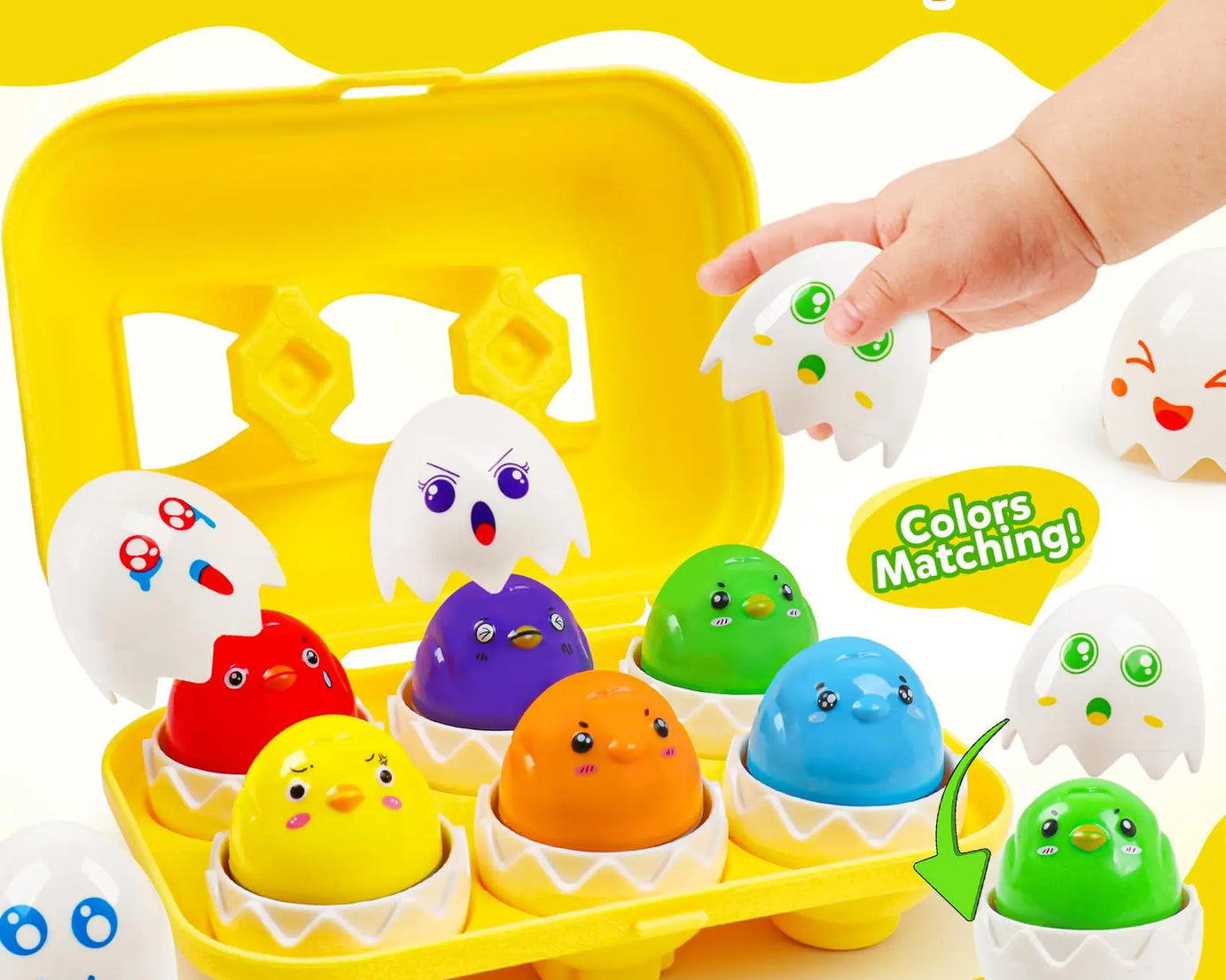 Matching Eggs Montessori Toy – Shape Sorter