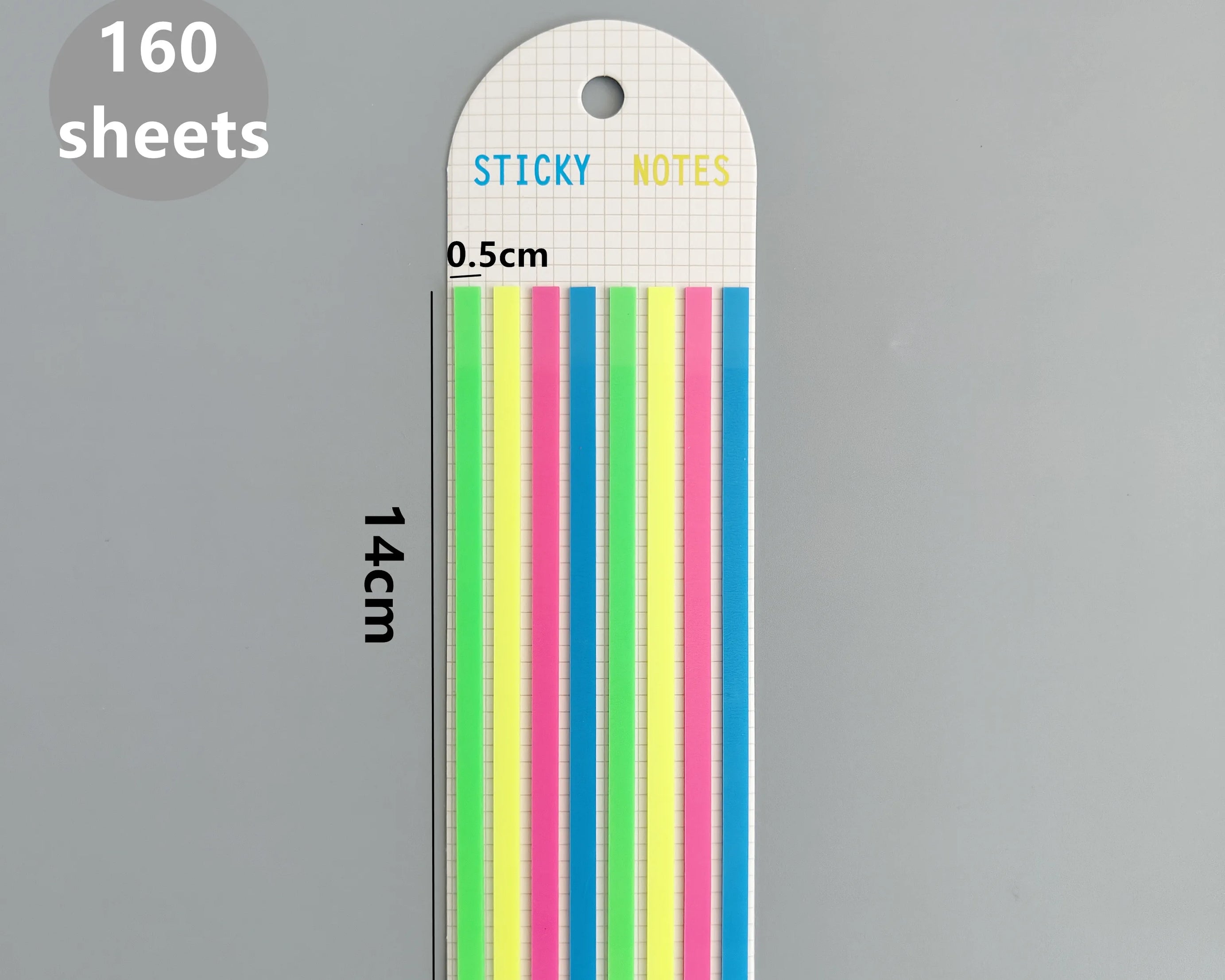 160-Sheet Transparent Sticky Notes – Self-Adhesive