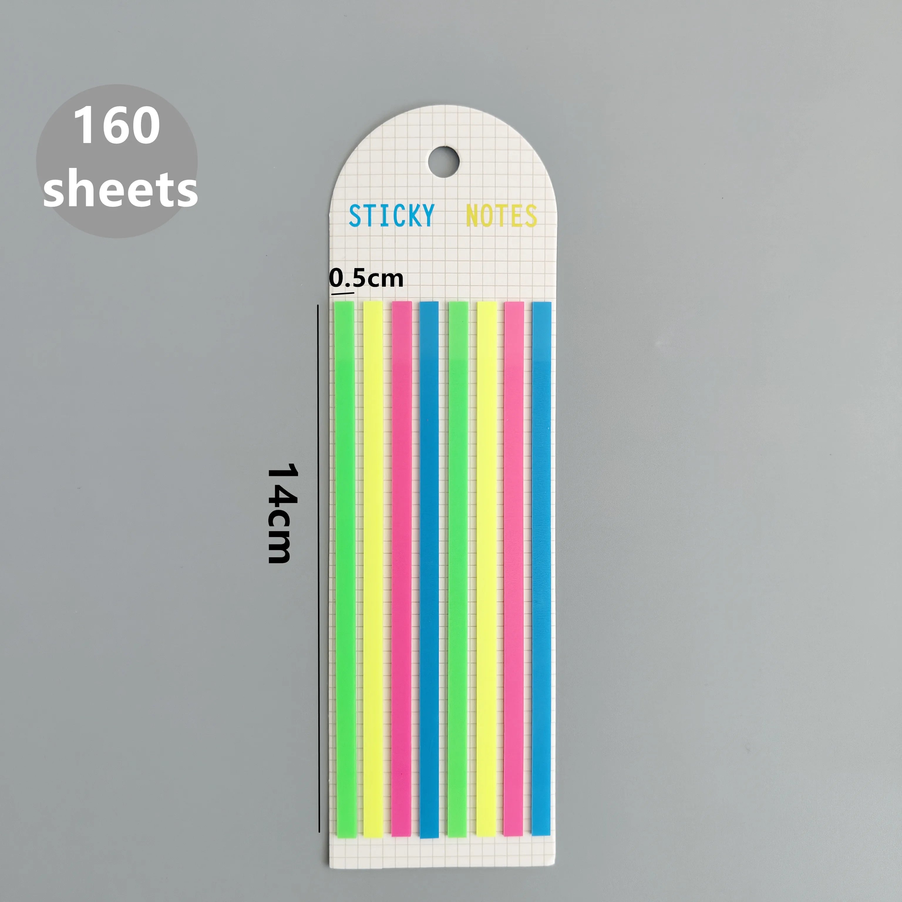 160-Sheet Transparent Sticky Notes – Self-Adhesive