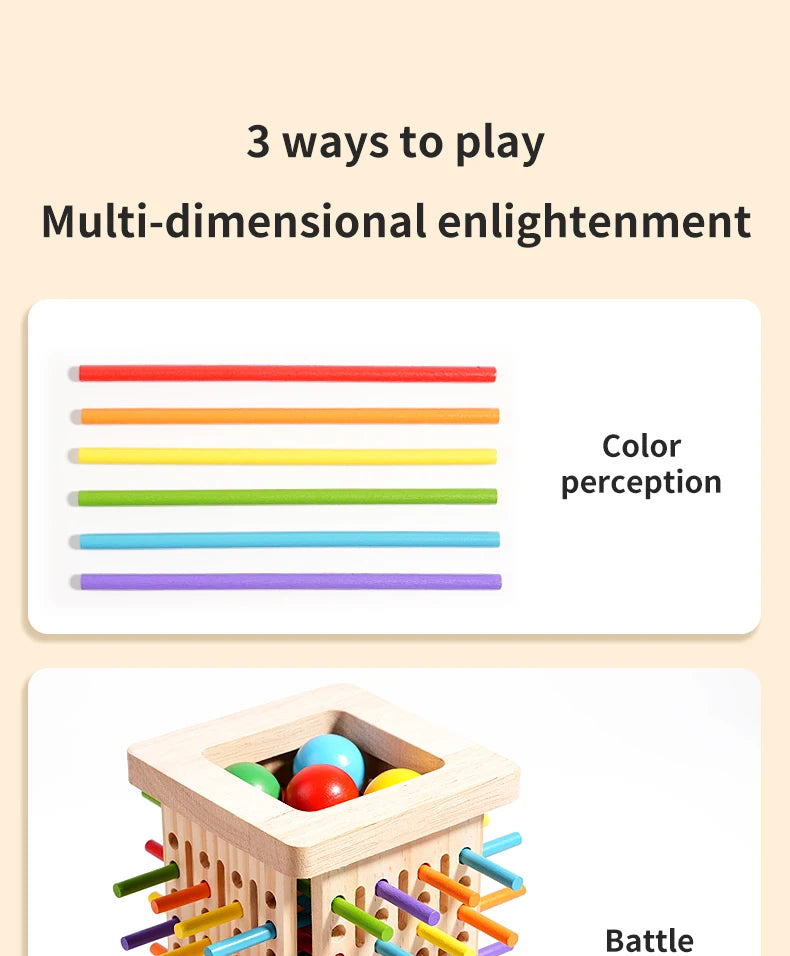 Interactive Wooden Stick Puzzle – Logic Game