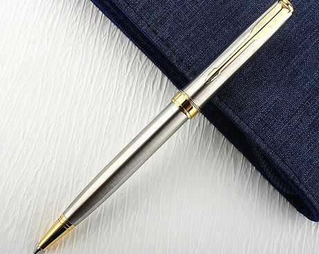 Luxury Metal Rollerball Pen – Gold & Steel