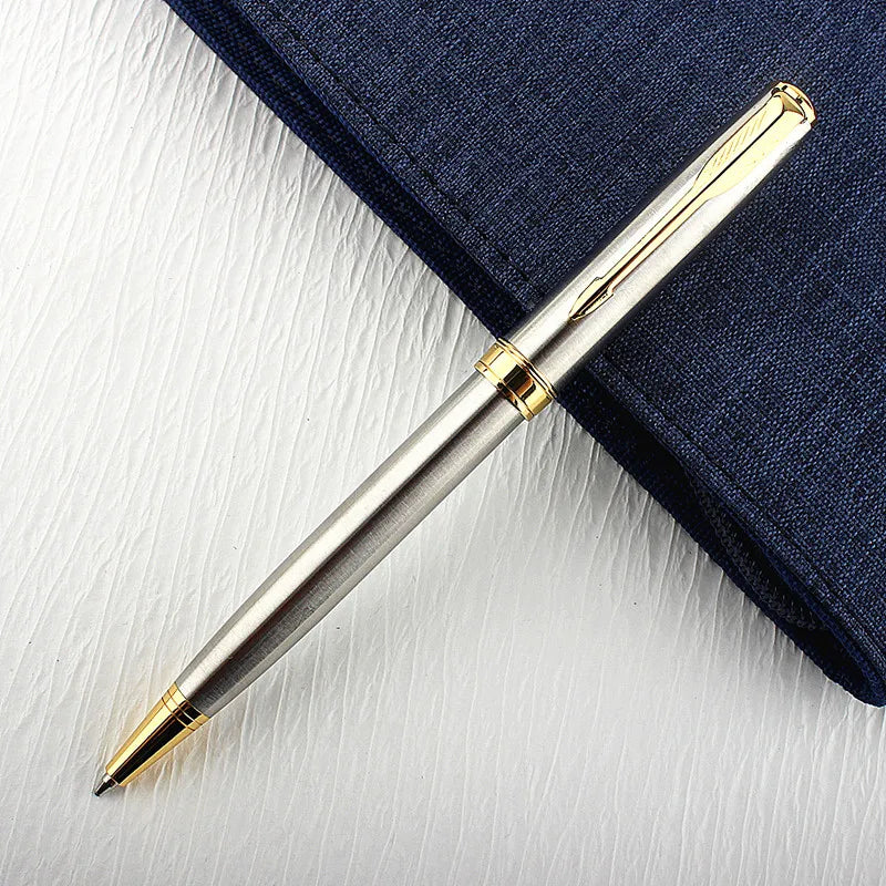 Luxury Metal Rollerball Pen – Gold & Steel