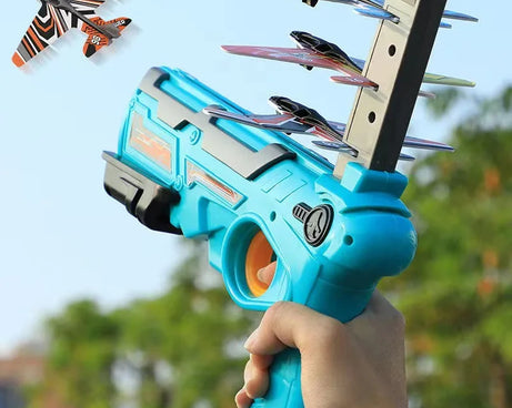 Kids Ejection Aircraft Shooting Toy Set