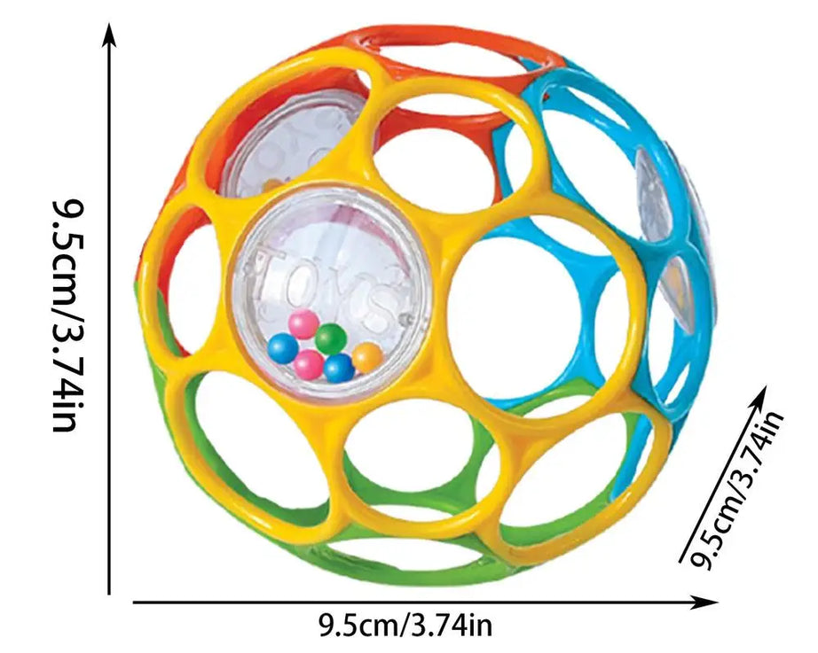 Soft Rattle Ball – Sensory Toy with Bell