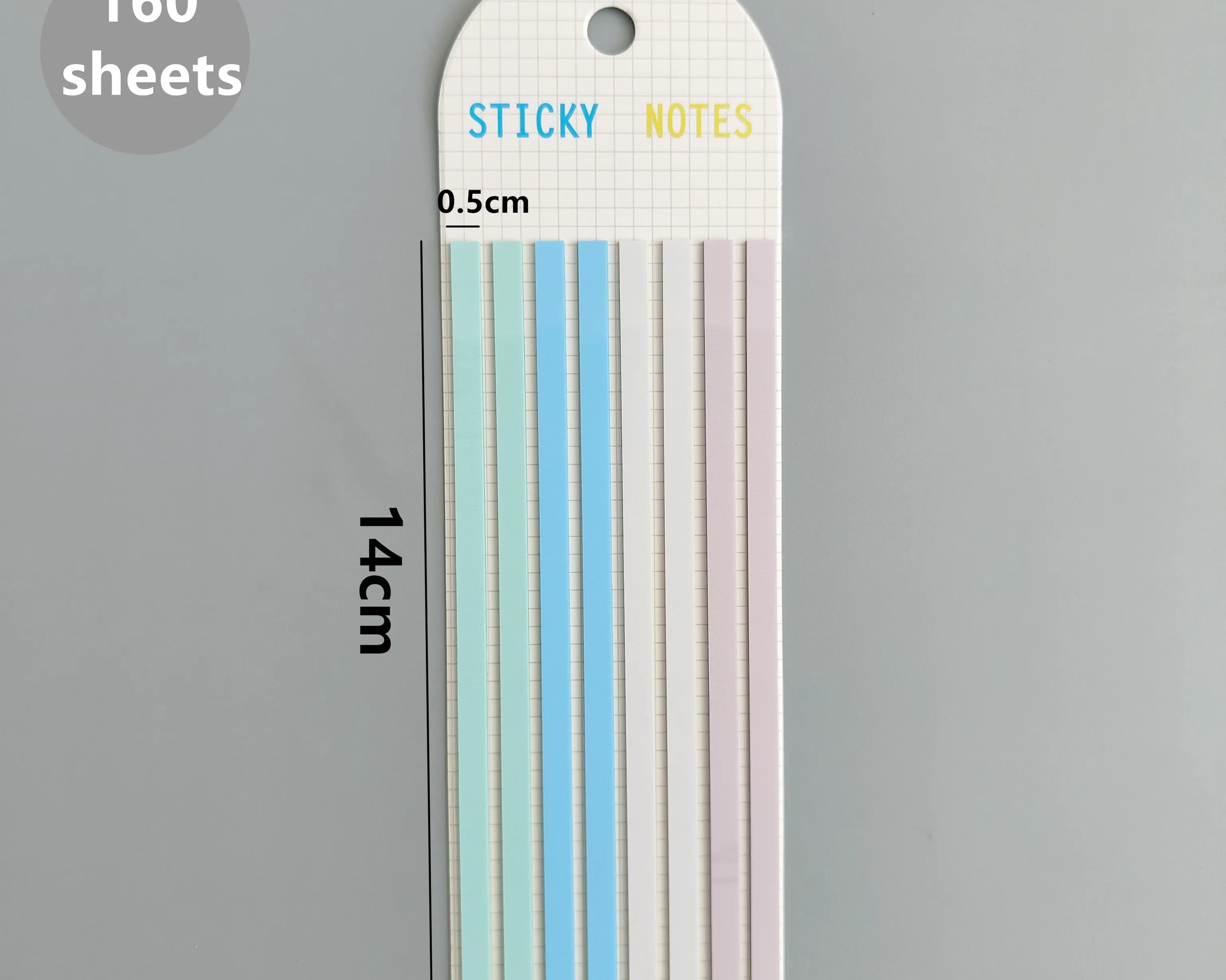 160-Sheet Transparent Sticky Notes – Self-Adhesive